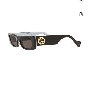 Giant Gold GG Interlocking logo sunglasses